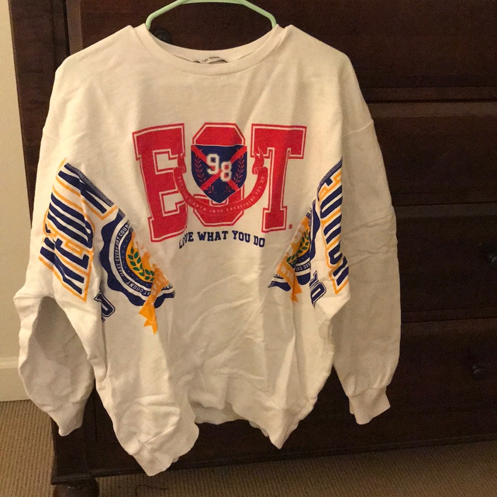 Zara Oversized college sweatshirt